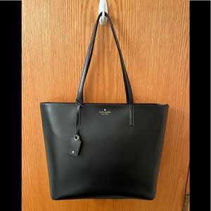 ❤️♠️Kate Spade Janie Medium Leather Black Tote NEW NWOT